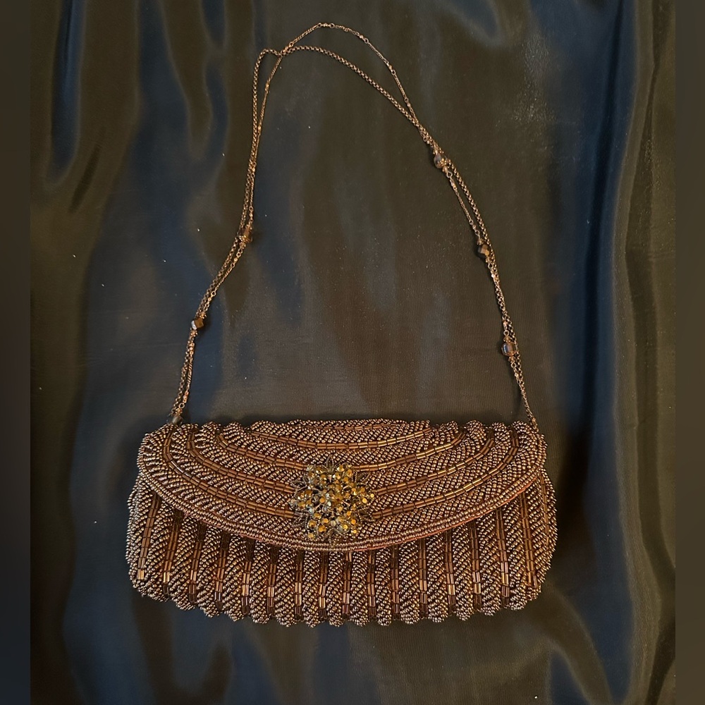 VIntage Todd Anthony Bronze Beaded Bag
